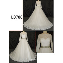 Long Sleeve Wedding Dress Ball Gown Lace Wedding Dress